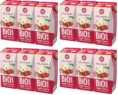 Höllinger BIO Mela-Ciliegia 3x200ml (Confezione da 4)