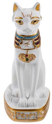Yardwe Ägyptische Katzenfigur Aus Harz Kleine Bastet Statue Robuste Dekofigur Für Wohnzimmer Stilvolles Sammlerstück Und Dekoratives Geschenk Für Katzenliebhaber