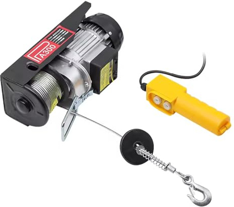 Grue électrique 220 V - Petit palan de levage - 1 tonne/0,5 t - Grue décorative
