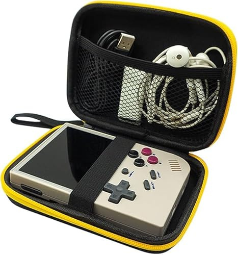 Yangers Hard Carrying Case for Trimui Brick, Anbernic RG35XX Plus Pro / RG353V / RG353VS, Miyoo Mini + Retro Handheld Game Console Accessories, Protective EVA Carry Case Travel Storage Bag