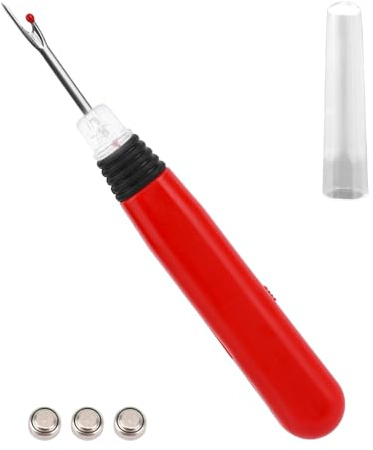 BTFO Descosedor con Luz LED, Herramienta Precisión para Quitar y Unir Costuras Cortador Hilo Herramienta Costura para Coser a Mano Acolchar Tejer Bordar y Manualidades