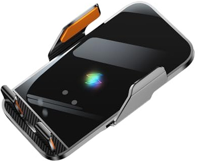 Dcaknri De Téléphone Voiture Rotatif Automatique Station Recharge sans Fil avec Verrouillage pour Smartphones Et Tablettes Clip D'aération Robuste Téléphone Voiture À Détection