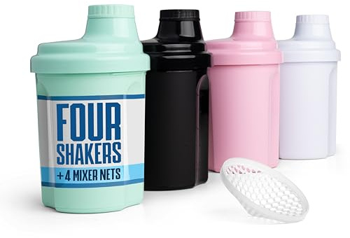 Smartshake Protein-Shakerflasche 300 ml mit sicherem Schraubverschluss – Auslaufsicherer, BPA-freier Protein-Shaker für optimales Mischen – Ideal fürs Fitnessstudio und als Protein-Shaker – Robust