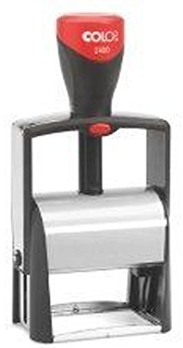 COLOP 2311462002 Classic Line 2400 mit Logo für maximal 6 Zeilen mit Logo, Taschenstempel, Selbstfärber ohne Stempelplatte, 27 x 58 mm