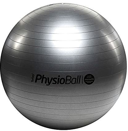 PEZZI Gymnastikball Physioball Ø 105 cm Anthrazit | Übergroßer Gymnastikball für Lagerung, Therapie und Rückentraining, belastbar bis 400 kg
