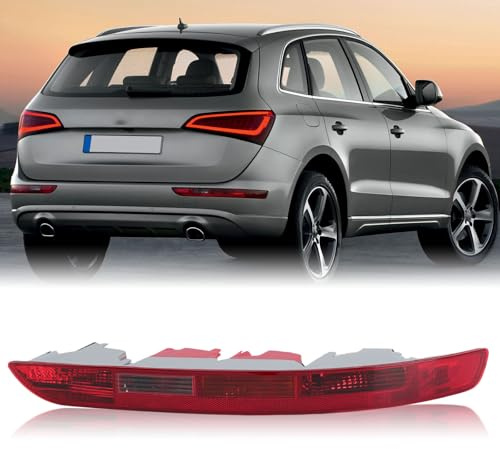 Clidr Rear Bumper Tail Light Lamp for Audi Q5 2009-2015 Rear Bumper Reflector Lower Tail Lights Replace 8R0945096 Passenger Side (Right)