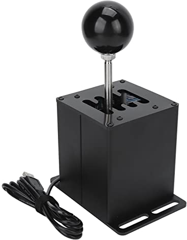 Yunseity USB Simulator Shifter for ATS ETS Dust WRC Sim Racing Games, USB H Gaming Gear Shifter 7R Gearshifter for G29 G27 G25 G920, for T300RS, GT