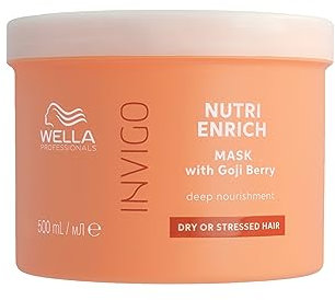 Wella Professionals Invigo Nutri Enrich Deep Nourishing Mask - Instant Deep Nourishment Anti-Frizz Hair Mask With Vitamin E and Oleic Acid - Restore Dry and Damaged Hair 500ml