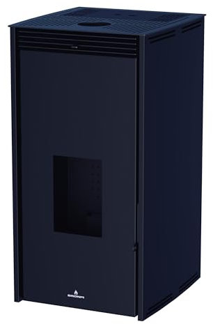 BRONPI - Estufa de Pellet De 11 kW Sin Electricidad Color Negro Modelo FREE-11-NE