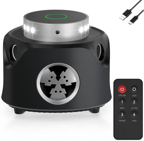 Ultrasuoni per Topi Repellente ad Ultrasuoni Dissuasore per Topi, Repellente per Topi ad ultrasuoni a 360° con Telecomando, Potente ultrasuono per Topi e ratti, Anti Ragno, Repellente per Topi