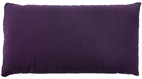 GIRAFFENLAND Bio-Dinkelspelzkissen 20x40cm mit Reißverschluss - Farbe lila - kleines Kissen mit Bio-Dinkelspelz