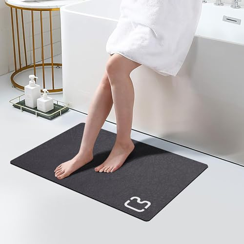 Tappeto da bagno diatomee, asciugatura rapida, super assorbente, antiscivolo, adatto porta, davanti vasca, doccia