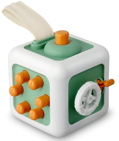 ALFFREUDE Motorikwürfel Montessori Spielzeug ab 1 Jahr Sensorik Spielzeug Baby Motorikspielzeug Kleinkind Aktivitätswürfel Sensory Toys 1 2 3 Jahr Early Education Magic Cube Dynamische Musik