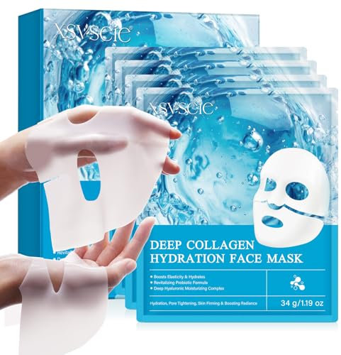 Maschera Collagene Viso Coreana, Maschera Viso Coreana, Bio Collagen Real Deep Mask, Idratante Rassodante Antirughe e Lifting