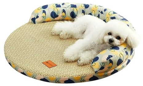 HULKAY Cama de Verano para Perros pequeños y medianos, Transpirable, refrescante, Lavable, Cama para Cachorros, Suministros para Mascotas