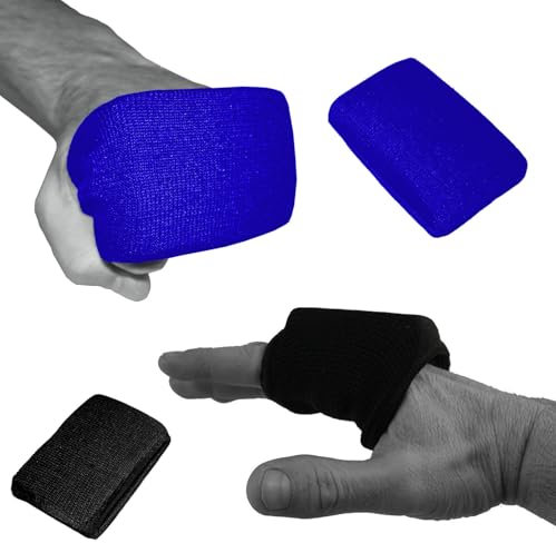 Dynamix Athletics Knuckle Guards EVO - Elastischer Knöchelschutz Bandagen Faustschutz Knöchelschoner für Boxen MMA Kampfsport (Schwarz)