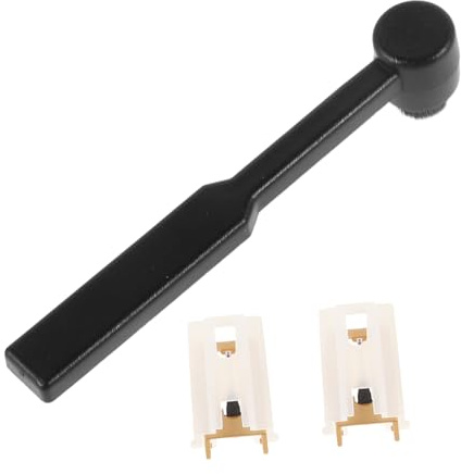 Milisten Turntable Replacement Vinyl Needles with Cleaning Brush for Record Players, Featuring Plastic, Aluminum Rod, and Stone Materials, Ensuring Stable and Audio Performance for Vinyl