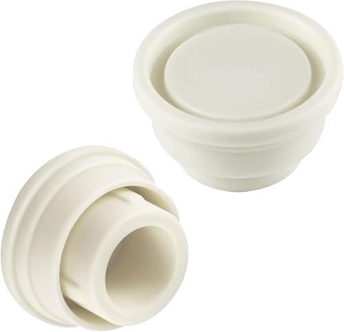 Heyumybit Pare-Chocs en Caoutchouc pour Échelle de Piscine,2 Pièces Tampon pour Échelle Piscine,Joints Caoutchouc échelle,Pare-Chocs d'échelle Blancs pour échelles de Piscine