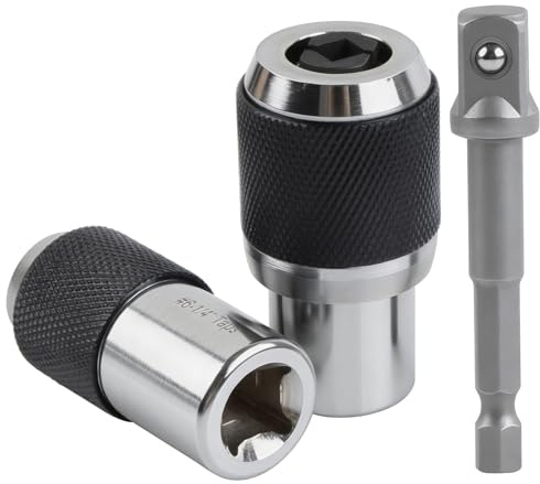 KEWAYO 3 Pièces Clé à Taraud Réglable Adaptateur 3/8 Extracteur de Tarauds, Outil pour Taraudage, Alésoirs et Vis Cassées Set de Sockets Réglables Professionnel