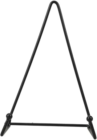 Veemoon Support Mural Métal Noir Moyen pour Assiettes et Plateaux Décoratifs Stable et Sécurisé Adapté à Affichage Objets Art Décoration