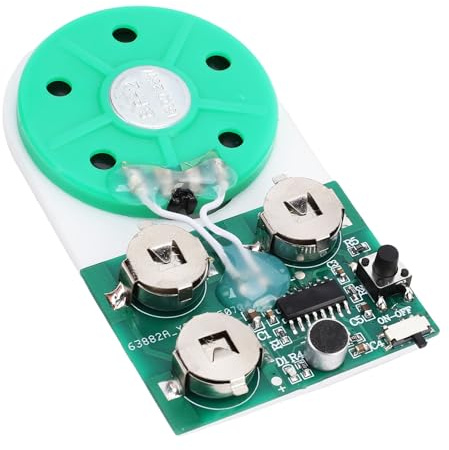 Goshyda 4 Minuten Sound -Aufnahmemodul, DIY -Grußkarten -Chip -Musik -Sprachrekordermodul mit Lautsprecher, für Personalisierte Grüße Urlaubshandwerkskarten