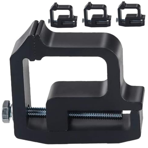 GANAZONO 4pcs Truck Topper Clamps Ladder Rack Mounting Brackets for Secure and Stable Truck Bed Roof Cover Installation Easy to Install Replacement Accessories