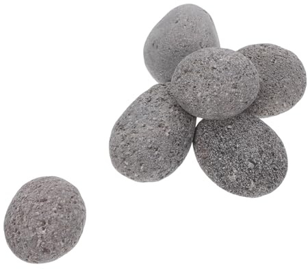 WEKADRIN Sacco Pietre Laviche Naturali per Braciere Rocce Vulcaniche Decorative Riutilizzabili per Stufa a Gas Giardino e Veranda Pietre per Barbecue e Riscaldamento Esterno