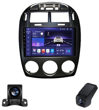 Android 13 9 Pouces Autoradio Android pour Kia Cerato 1 LD 2004-2008 Écran Tactile Autoradio 2 Din pour Commande Vocale GPS/Bt5.0/DSP/FM AM RDS Radio/5GWifi/SWC/Caméra De Recul(Black,NF-6)