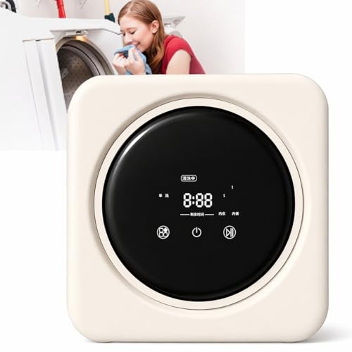 Wall-Mounted Compact 3kg Front-Load Washing Machine — Portable Full-Automatic Washer, Touch Screen, 4 Program Modes for Small Homes