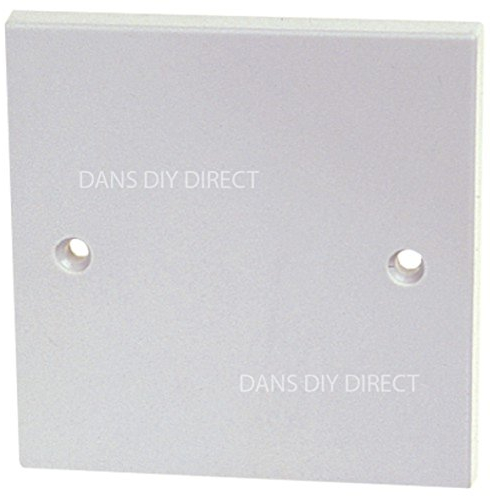 Single Blanking Plate Cover for Electrical Sockets by Dencon