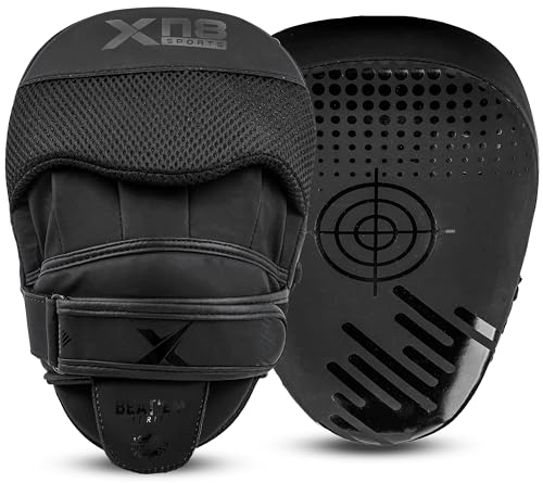 XN8 Boxing Pads Focus Mitts, Curved Punching Hand Training Pad MMA-Martial Arts-Punching Target-Muay Thai Kickboxing Karate Training