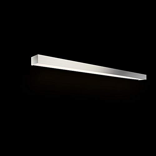 Decor Walther LED Wandleuchte BOX 120 N LED, 65,6W, 3000K, 9960lm, IP44, Nickel satiniert
