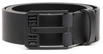 Diesel Bluestar Ii, Cintura Uomo, Nero (Tutto Nero), 75 cm