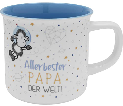 Sheepworld 47395 Tasse Allerbester Papa, Porzellan, 40 cl, Geschenkbox, Blau