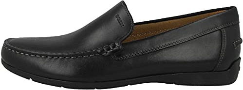 Geox Herren U Siron A Mokassin, Schwarz, 44 EU