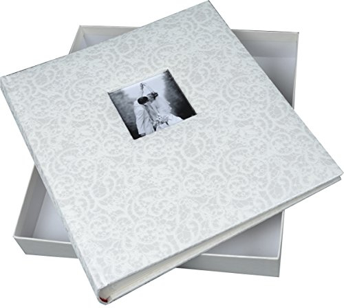 Henzo 2209802 Hochzeitsalbum CIRA Fotoalbum, Andere, weiß, 30.5 x 28 x 5 cm
