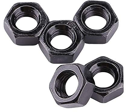 100 Pz/Set Filetto Metrico Esagonale Dadi Esagonali In Acciaio Zincato Nero Kit Dadi Esagonali In Acciaio Al Carbonio Per Macchina Di Fissaggio M4