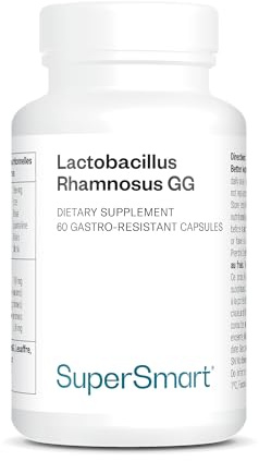 Lactobacillus Rhamnosus GG - Refuerza el Sistema Inmunitario - SuperSmart | Probiótico - 10 Mil Millones de UFC - Equilibra la Microbiota, la Flora Intestinal y la Flora Íntima - Con Inulina