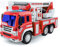 GizmoVine Camion Bomberos Grande Juguete, Camión de Bombero Modelo con Escalera, Luces y Sonido, Educativos Regalos, Camiones Grandes de Juguetes, Coche para Niños y Niñas 3 4 5 6 7 8 Años - Rojo