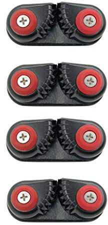 Gazechimp 4er Pack Aluminium Schotklemme, Boot Cam Cleat für 1-15 mm Seile