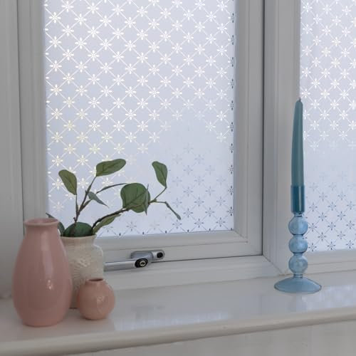 67.5cm x 1.5m dc fix ALLY static cling vinyl window privacy film (338-8139) (1, 67.5cm x 1.5m)