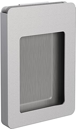 WELLGRO Kartenhalter aus Aluminium mit Geldklammer - Kartenhülle, Ausweishülle, sichere Aufbewahrung Ihrer Karten und Ausweise, Farben wählbar, Farbe:Silber