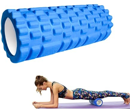 Foam Roller Faszienrolle - Schaumstoffrolle - Fitness Massagerolle fur Triggerpunkt-Massage in Rücken, Nacken, Beine beim Faszientraining mit der Gymnastikrolle für Männer Frauen. 33x14cm