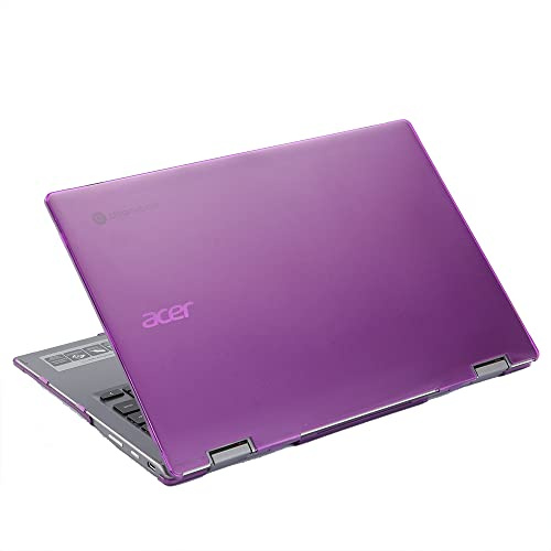 mCover Hard Shell Case Compatible ONLY with 13.3 Acer Chromebook Enterprise Spin 513 R841T Series Convertible Laptop (13.3 Acer Spin Chromebook 513 R841T, Purple)