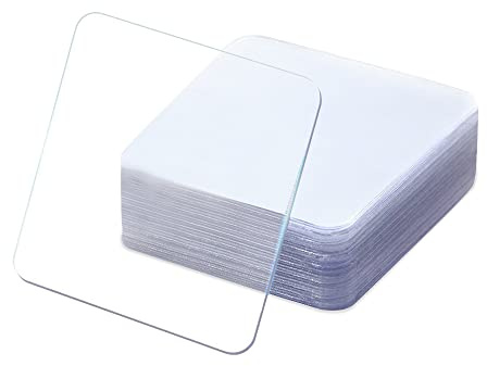 Huakaile Cinta de montaje cuadrada transparente de doble cara Almohadillas de gel extraíbles súper pegajosas Cinta adhesiva multifuncional para manualidades de teléfonos celulares Pared (30 piezas)