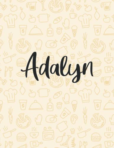 Adalyn: Weekly Menu Planner & Grocery ListMeal Planner Notebook Weight Loss Planner