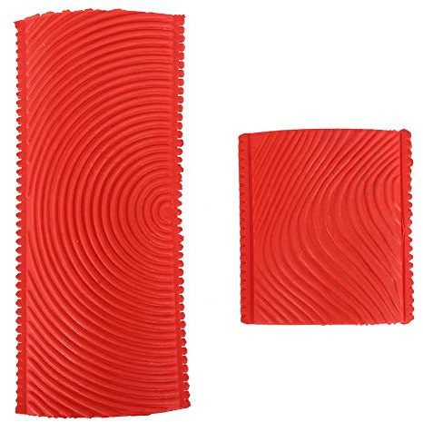 Tomotato 2 Pezzi/Set Strumento di Pittura per Venature del Legno, Strumento di Pittura per Venature del Legno Imitazione Pennello Effetto Venatura del Legno Fai da Te per la Decorazione della Parete
