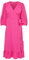 ONLY Onlolivia Wvn Noos Vestido Midi Cruzado 3/4, Fucsia Púrpura, S para Mujer