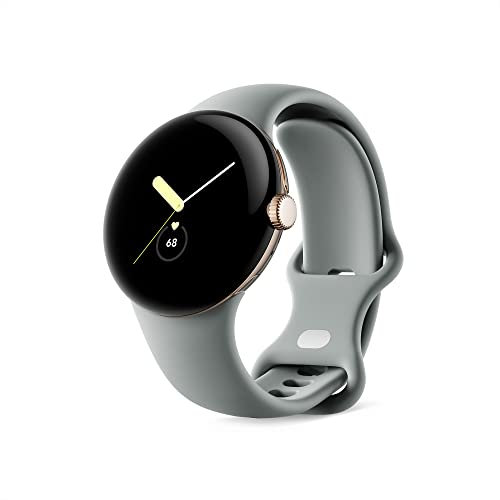 Google Smartwatch, Champagne Gold Round Dial with Hazel Strap, One Size