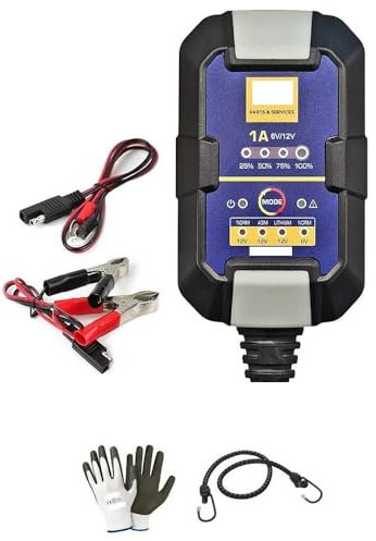 COMPATIBILE CON HONDA FORZA 350 CARICATORE E MANTENITORE DI CARICA BATTERIE AL PIOMBO ACIDO/AGM/GEL/LITIO 6V/12V PER AUTO,MOTO,CAMPER QUAD JET SKI COMPATTO AUTOMATICO MAX 30AH